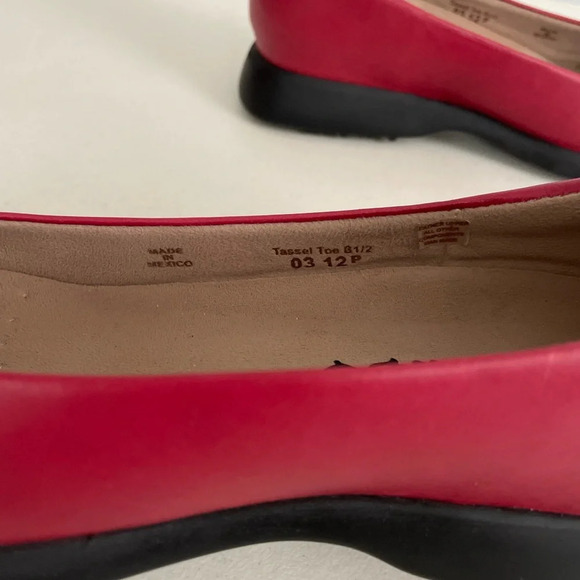 Sandbaggers Women’s Tassel Toe Scarlet Red Golf Shoes Size 8.5 Comfort Leather - Picture 8 of 11